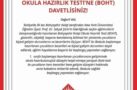 BAHÇEŞEHİR KOLEJİ OKULA HAZIRLIK TESTİ (BOHT) İLE İLKOKULA HAZIRIZ